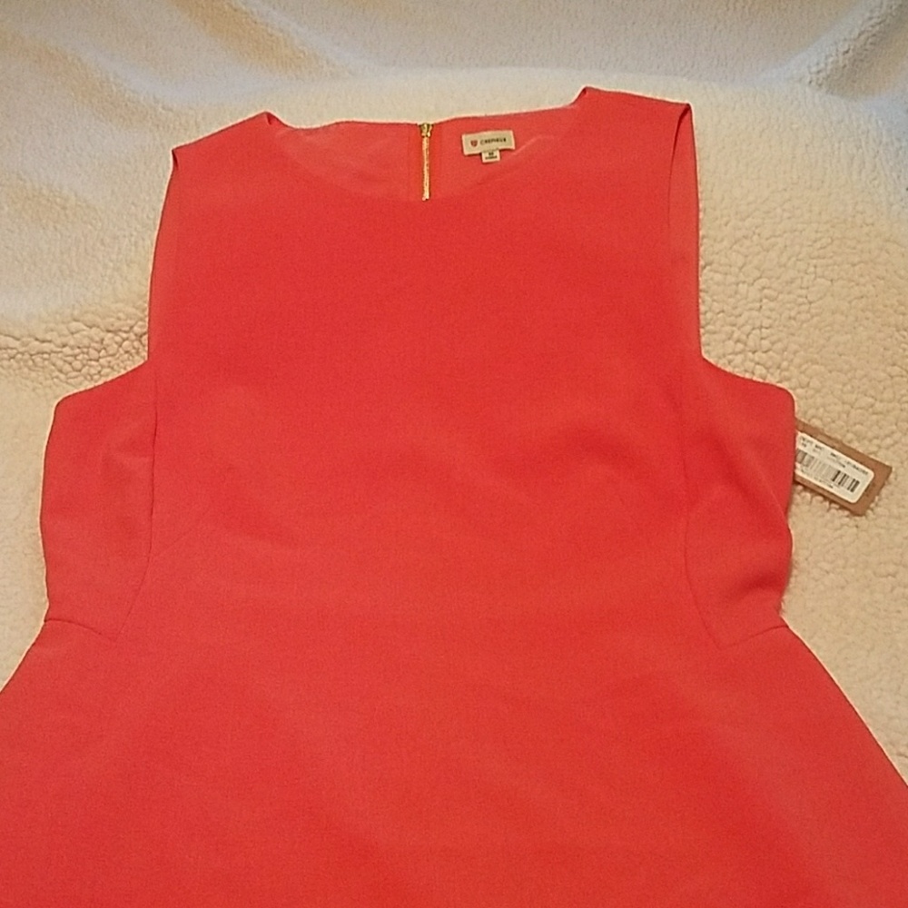Cremieux bright orange dress